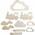 Textilomanie Dřevěné ozdoby ke kolotoči nad postýlku VLÁČEK – Zboží Dáma