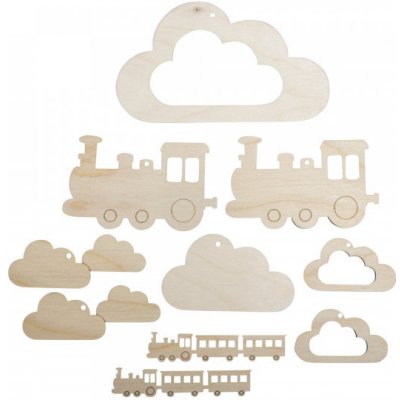 Textilomanie Dřevěné ozdoby ke kolotoči nad postýlku VLÁČEK – Zboží Dáma