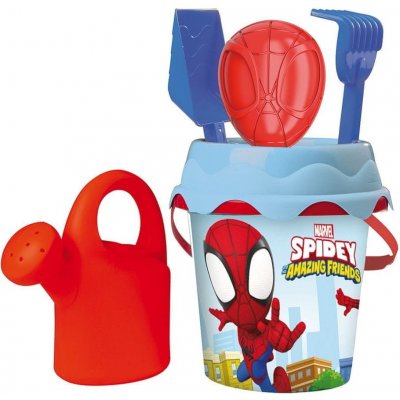 Smoby Kyblíček Spidey s konvičkou a přísl. střední – Zboží Mobilmania