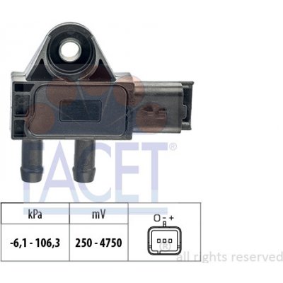 Senzor, tlak výfukového plynu FACET 10.3271 (103271) – Zboží Mobilmania