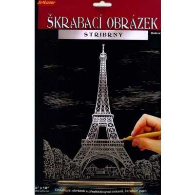 Artlover škrabací obrázek stríbrný Eiffelova Věž – Zbozi.Blesk.cz