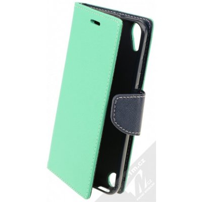 Pouzdro ForCell Fancy Book mint HTC Desire 530 modré