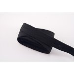Dírková knoflíková pruženka - černá - šířka 2,5 cm – Zboží Mobilmania