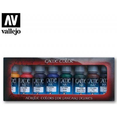 Vallejo Game Color Set 72296 Game Inks 8x17 ml. – Zboží Dáma