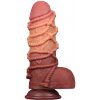 Dilda LoveToy 9,5" Dual Layered Platinum Silicone Nature Cock realistické dildo 25 x 7,7 cm