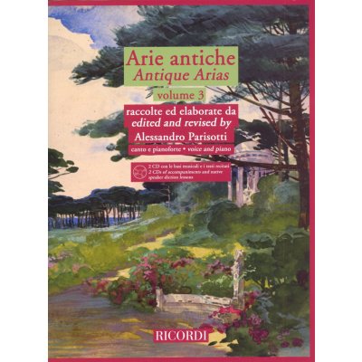 ARIE ANTICHE 3 + 2x CD / zpěv a klavír – Zboží Dáma
