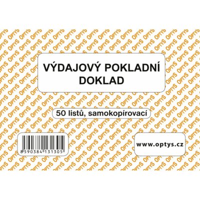 Optys 1313 Výdajový pokladní doklad JÚ – Hledejceny.cz