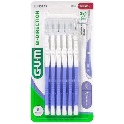 GUM Bi-Direction mezizubní kartáčky 0,6 mm 6 ks – Sleviste.cz