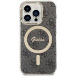 Pouzdro Guess 4G IML MagSafe iPhone 14 Pro černé