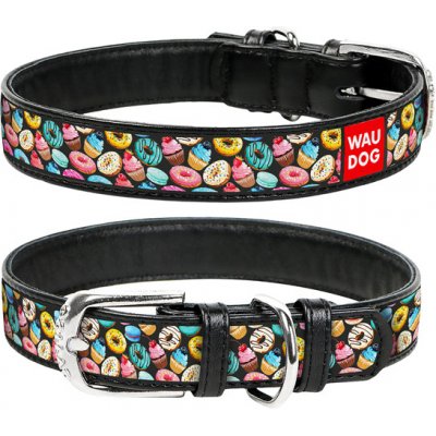 Waudog Obojek kožený Donuts – Sleviste.cz