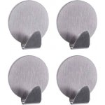 Háček samolepící nerez kulatý 4ks AWD1333 – Zboží Mobilmania