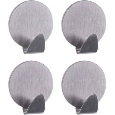 Háček samolepící nerez kulatý 4ks AWD1333 – Zboží Mobilmania