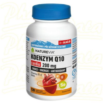 NatureVia Koenzym Q10 cardio 200 mg 120 kapslí – Hledejceny.cz