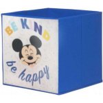 Disney Mickey & Friends textilní úložný koš Living 32 x 32 x 32 cm modrá – Hledejceny.cz