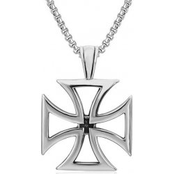 Impress Jewelry Přívěsek z chirurgické oceli Maltézský kříž 170722165357