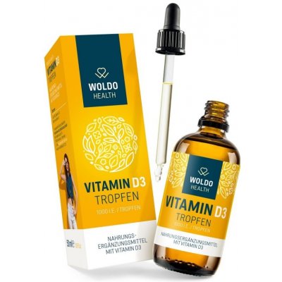 Woldohealth Vitamin D3 Kapky ( 1000 I.U. ) 50 ML