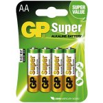 GP Super Alkaline AA 4ks 03015AETA-B4 – Zboží Mobilmania