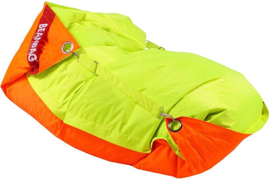 BeanBag 189x140 duo fluo orange fluo limet