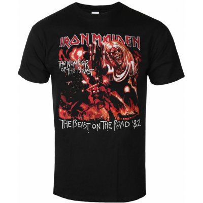 Rock off tričko metal Iron Maiden NOTB The Beast On The Road černá – Zbozi.Blesk.cz