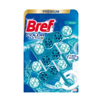 Bref Color Aktiv WC blok s vůní moře 3 x 50 g