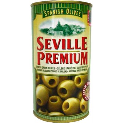 Seville Premium olivy zelené bez pecky 350 g – Zboží Dáma