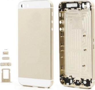 Kryt Apple iPhone 5 zadní + střední zlatý