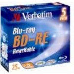 Verbatim BD-RE 25GB 2x, jewel, 5ks (43615) – Hledejceny.cz