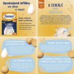 Sunar mléčná kaše 8 cereálií 2 druhy piškotová + jahoda malina 6 x 210 g – Zboží Dáma