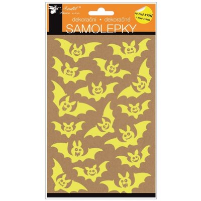 Samolepky svítící ve tmě netopýři – Zboží Dáma