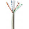 síťový kabel Nedis CCBG8525GY305S U/UTP Cat6 drát LSZH, 305m, šedý