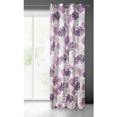 HOTOVÝ ZÁVĚS MAURA 140X250 CM FIALOVÁ – Sleviste.cz