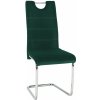 Jídelní židle MOB Canary New smaragdová / světlé prošívání