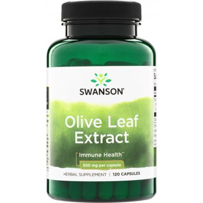 Swanson Olive Leaf Extract 500 mg 120 kapslí – Hledejceny.cz