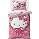 Carbotex povlečení HELLO KITTY RŮŽOVÁ POHÁDKA růžové bavlna hladká 140x200 70x90 – Hledejceny.cz