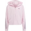 Dětská mikina adidas mikina Future Icons 3-Stripes Full-Zip Hoodie růžová