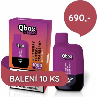 Qbox by Nick BLUEBERRY CHERRY CRANBERRY 20 mg 10 ks – Zboží Dáma