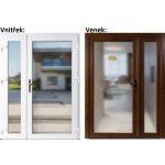 Soft Dvoukřídlé vchodové 3/3 sklo Krizet Zlatý dub/bílá pravé 130 x 200 cm – Hledejceny.cz