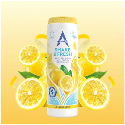 Astonish Osvěžovač koberců Shake & Fresh s vůní citronu 400 g – Zbozi.Blesk.cz