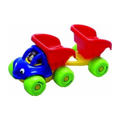 Gowi Mini Truck sklápěč s přívěsem Gowi – Zboží Dáma