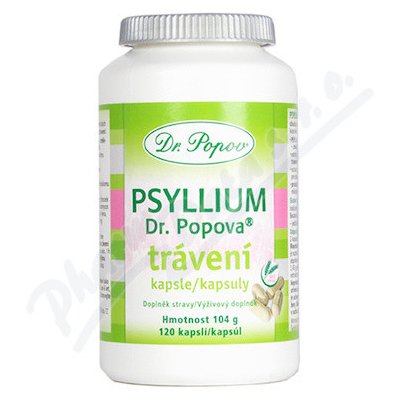 Dr. Popov Psyllium trávení 120 kapslí