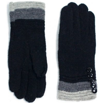 Art of Polo vlněné tříbarevné rukavičky v tmavě šedé – Zboží Mobilmania