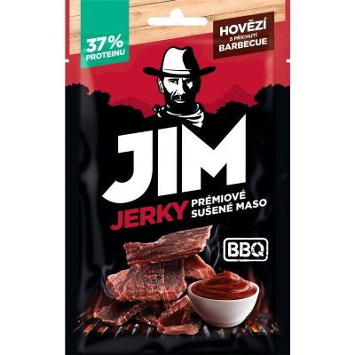 Jim Jerky Hovězí s příchutí slaniny 23 g – Zbozi.Blesk.cz