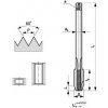 Závitník Bučovice Tools Závitník strojní M3x0,5 HSSE 2N přímá drážka s lamačem třísek - BU195-030