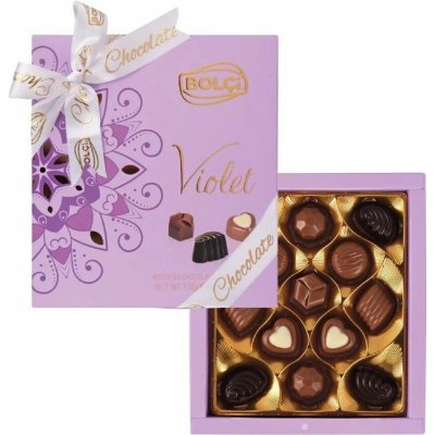 Bolci Chocolates Bolci Bonboniéra Violet 130 g – Zboží Dáma