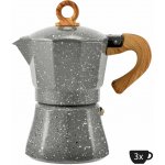 Perfect Home 72264 Moka kávovar 3 šálky, hliník, granit – Sleviste.cz