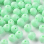 Akrylové korálky - pastelově zelené - ∅ 8 mm - 10 ks – Hledejceny.cz