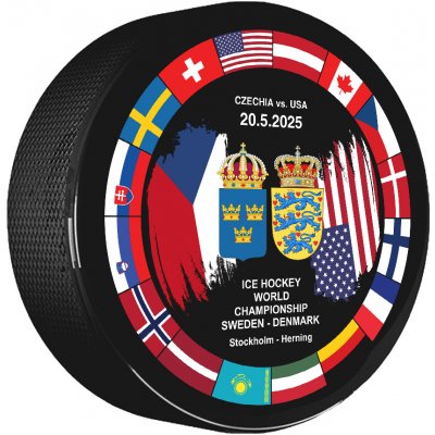 Puk Ice Hockey World Championship Sweden Denmark MS 2025 Dueling Czechia vs. USA – Zboží Dáma Puk Ice Hockey World Championship Sweden Denmark MS 2025 Dueling Czechia vs. USA – Zboží Dáma