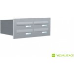 Poštovní schránka B-0469 - do dveřního panelu - lakovaná - RAL 9005 MAT. - ČERNÁ – Hledejceny.cz