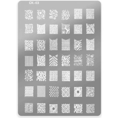 Starnails Razítkovací destička CK 03 – Zboží Dáma