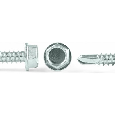 Šroub do plechu ZnB TEX, 6hr hlava s límcem, DIN 7504K - 5.5x19 – Zboží Mobilmania